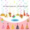 32Pcs Mexican Fiesta Hanging Streamers Swirl Decorations - Taco Twosday Birthday, Cinco De Mayo Party Supplies - Taco Party Ceiling Hanging Decorations for Boys & Girls Showers